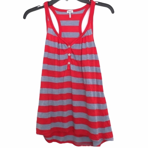 Splendid Tops - SPLENDID Red & Gray Racerback Tank Size XS